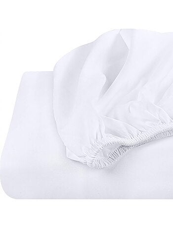 Lot 1 Drap Housse et 1 Alèse 30x80cm pour Couffin, Nacelle - Coton Bio