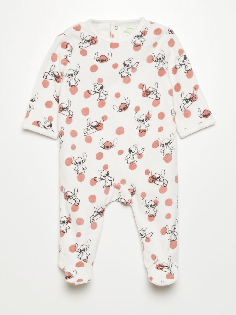 Lot 1 pyjama en velours + 1 body coton 'Stitch' Stitch - Kiabi