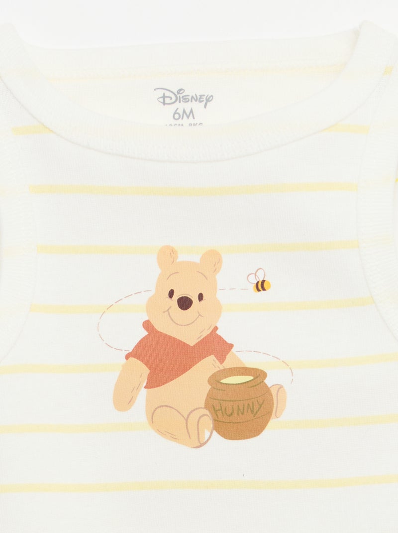 Lot 2 bodies débardeurs 'Disney' Jaune - Kiabi