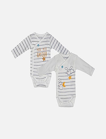 LOT 2 BODIES NAISSANCE FILAO COTON BIO