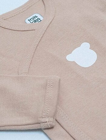 Lot 2 Bodies Ouverture Devant Pour Bébé