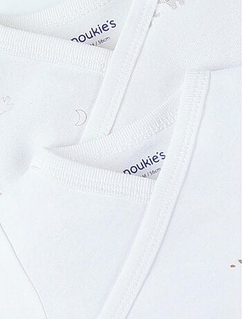Lot 2 bodys croisés, jersey Bio Noukie's
