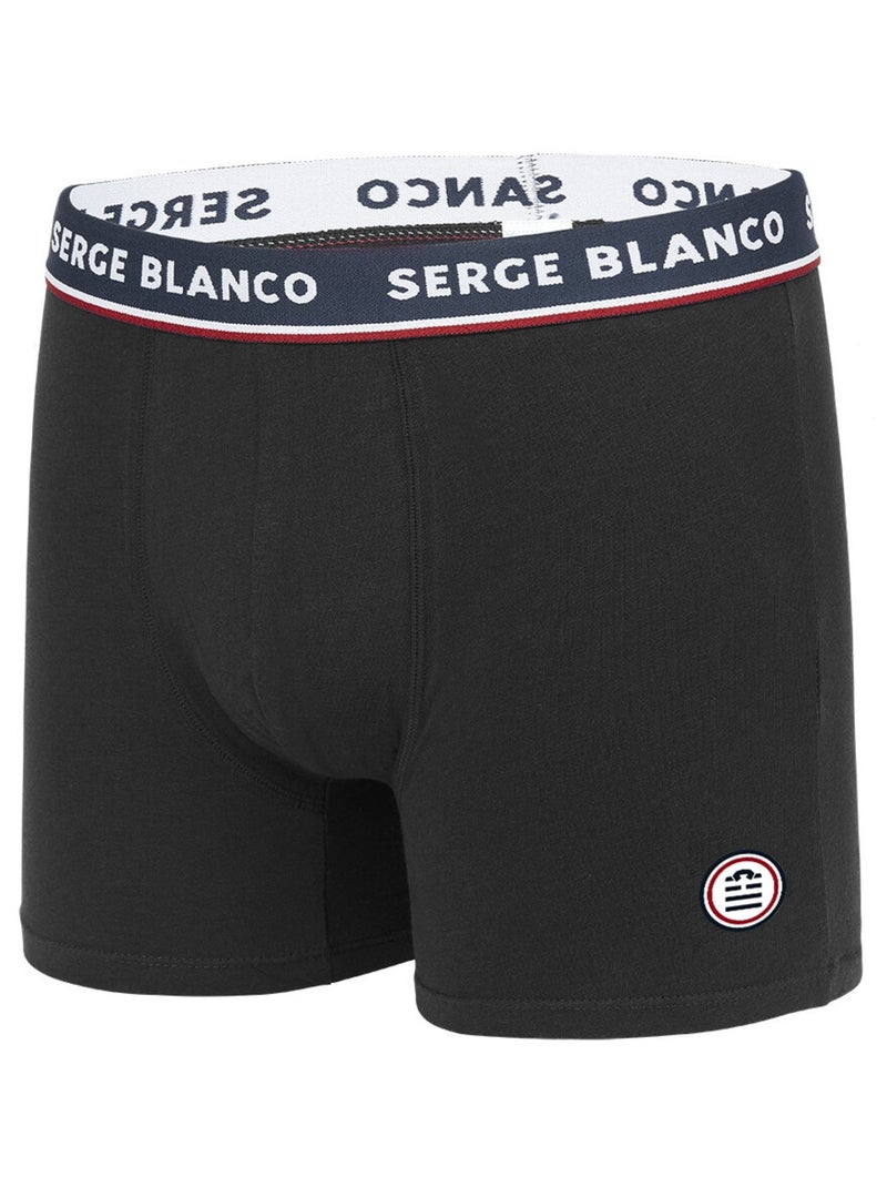 Lot 2 boxers coton homme French Serge Blanco Gris - Kiabi
