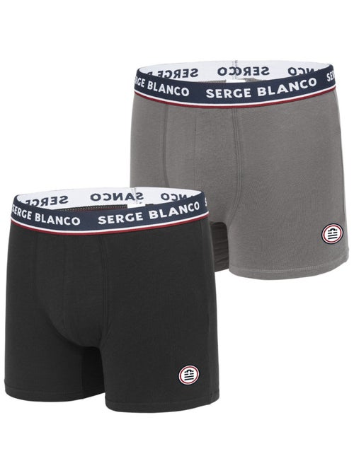 Lot 2 boxers coton homme French Serge Blanco - Kiabi