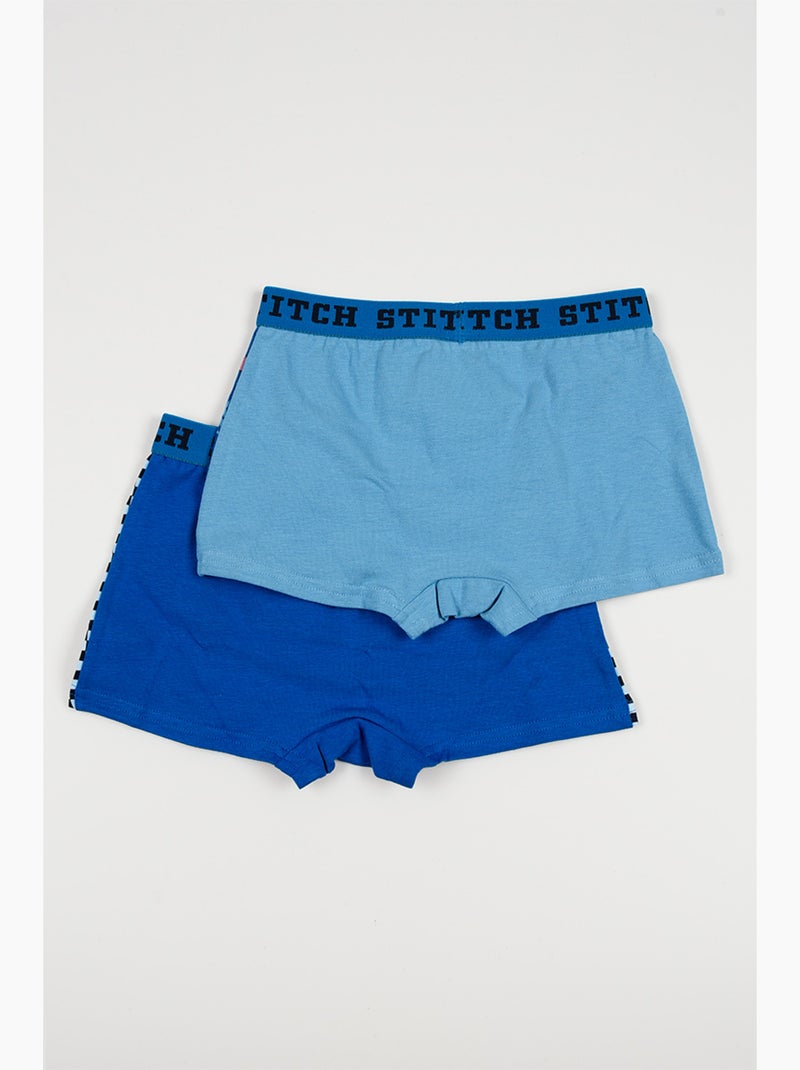Lot 2 Boxers Lilo & Stitch  | Licence Officielle Bleu - Kiabi