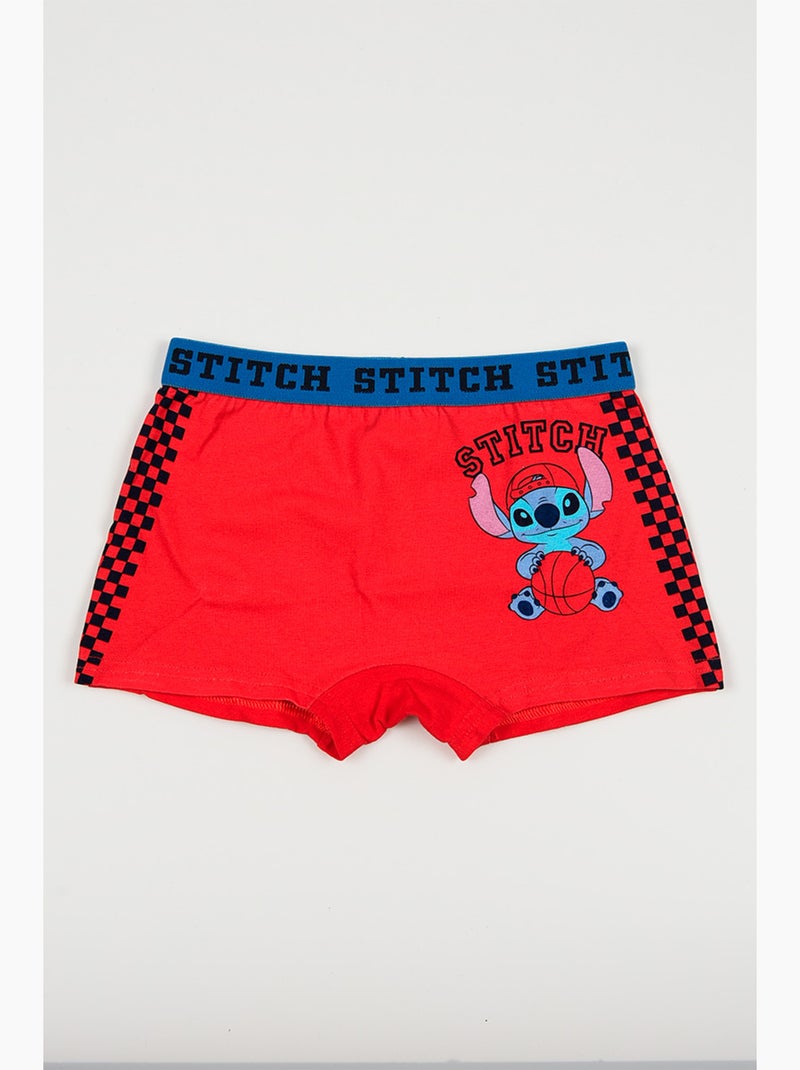Lot 2 Boxers Lilo & Stitch Multicolore| Licence Officielle Bleu Rouge - Kiabi