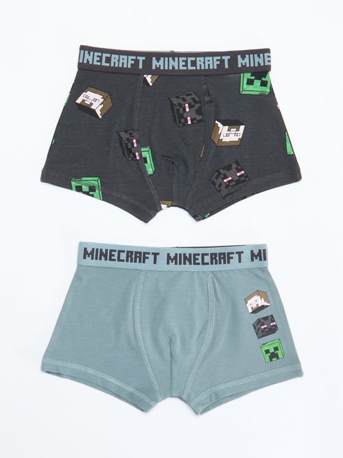Lot 2 boxers 'Minecraft' - Kiabi