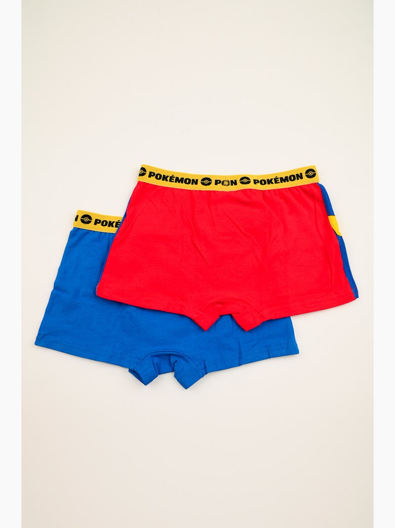 Lot 2 Boxers Pokémon Multicolore| Licence Officielle Bleu Blanc Bleu - Kiabi