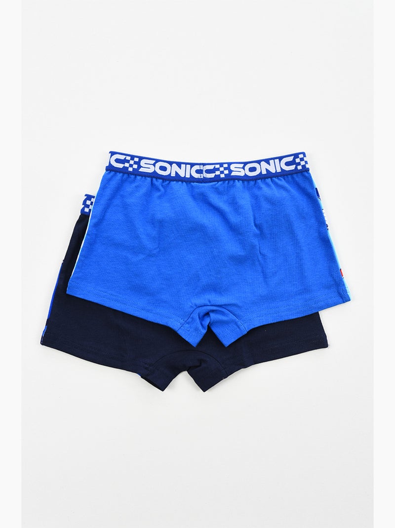 Lot 2 Boxers Sonic  | Licence Officielle Bleu - Kiabi
