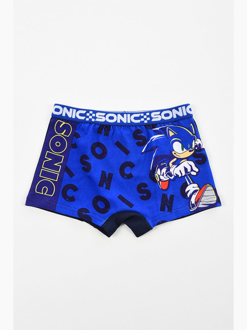 Lot 2 Boxers Sonic  | Licence Officielle Bleu - Kiabi