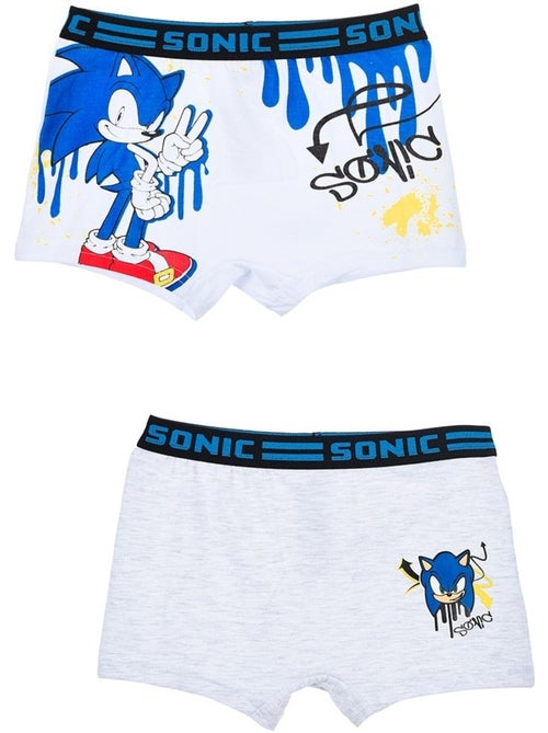 Lot 2 boxers sonic| licence officielle - Kiabi Lot 2 boxers sonic| licence officielle - Kiabi