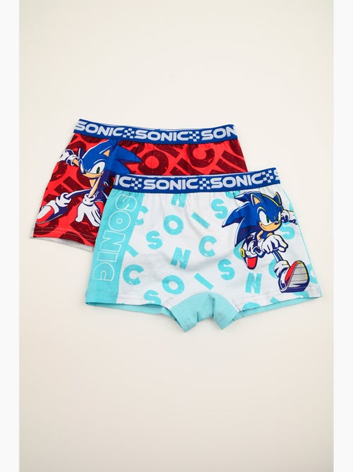 Lot 2 Boxers Sonic Multicolore| Licence Officielle - Kiabi
