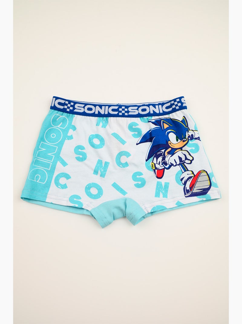 Lot 2 Boxers Sonic Multicolore| Licence Officielle Rouge - Kiabi