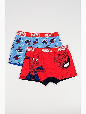 Lot 2 Boxers Spider-Man Multicolore| Licence Officielle