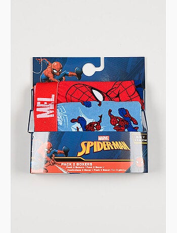 Lot 2 Boxers Spider-Man Multicolore| Licence Officielle