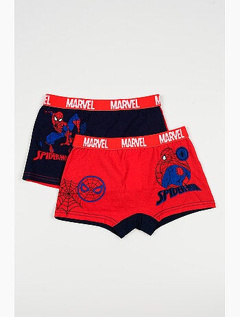 Lot 2 Boxers Spider-Man Multicolore| Licence Officielle