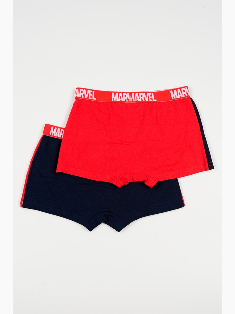 Lot 2 Boxers Spider-Man Multicolore| Licence Officielle Rouge - Kiabi