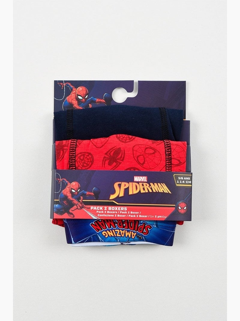 Lot 2 Boxers Spiderman| Licence Officielle Multicolore - Kiabi