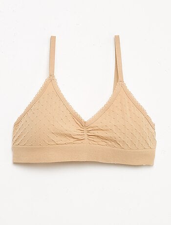 Lot 2 brassières en maille matelassée