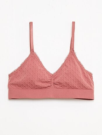Lot 2 brassières en maille matelassée