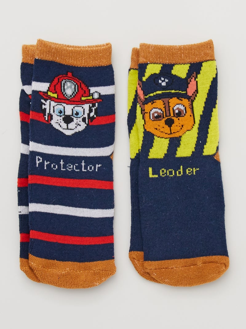 Lot 2 chaussettes 'Pat Patrouille' bleu - Kiabi