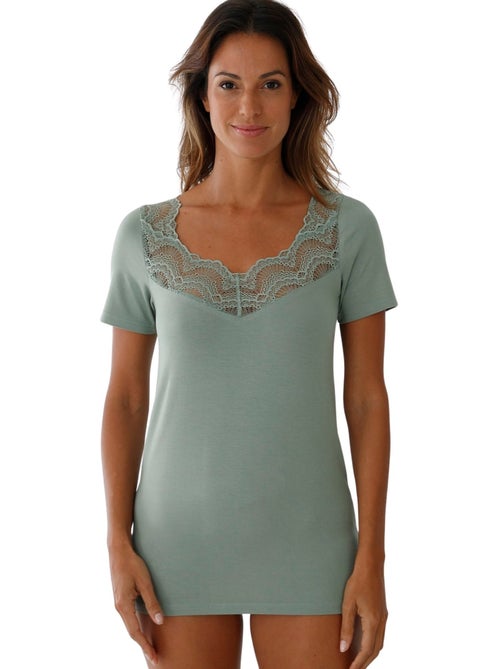 Lot 2 chemises de corps manches courtes - DAXON - Kiabi