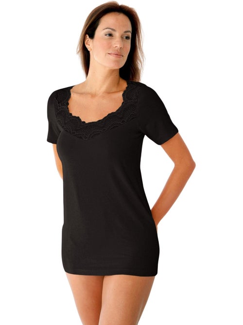 Lot 2 chemises de corps manches courtes - DAXON - Kiabi