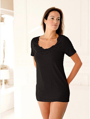 Lot 2 chemises de corps manches courtes