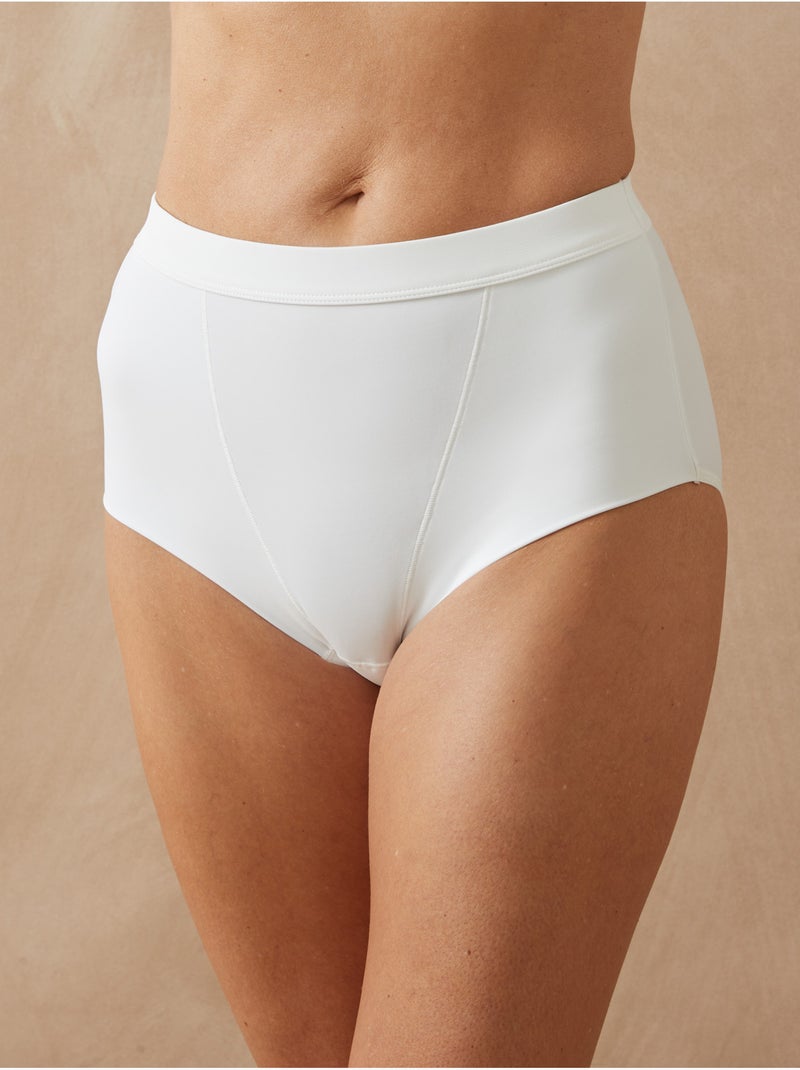 Lot 2 culottes gainantes fond éponge - DAXON Blanc Blanc - Kiabi