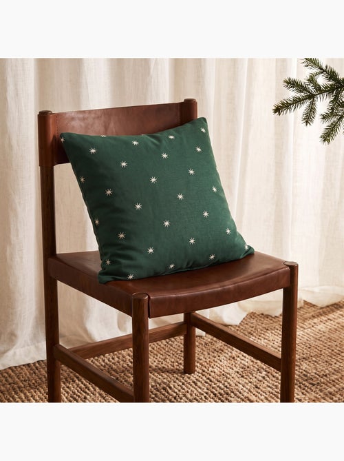 Lot 2 housses de coussin noël étoiles, fil doré, coton - gamusi. - Kiabi Lot 2 housses de coussin noël étoiles, fil doré, coton - gamusi. - Kiabi