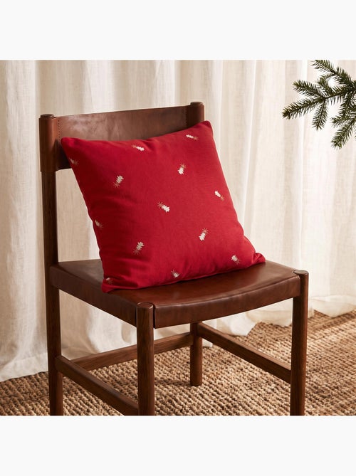 Lot 2 housses de coussin noël sapins, fil doré, coton - gamusi. - Kiabi Lot 2 housses de coussin noël sapins, fil doré, coton - gamusi. - Kiabi