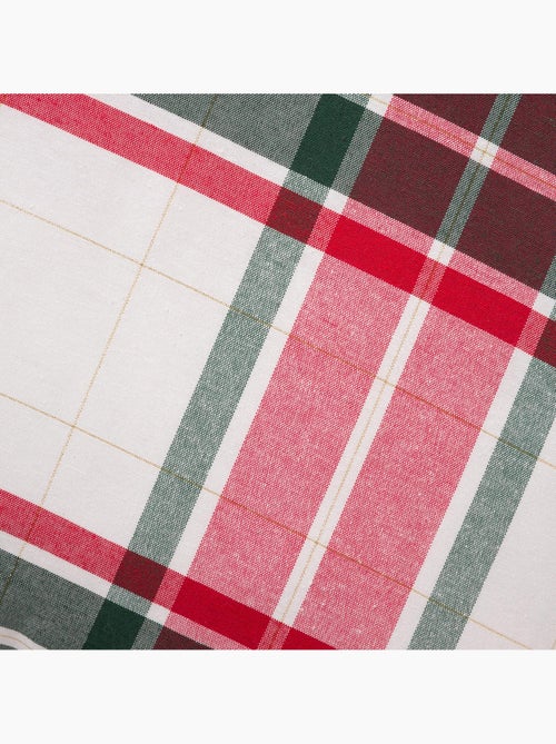Lot 2 housses de coussin noël tartan, fil doré, coton - gamusi. - Kiabi Lot 2 housses de coussin noël tartan, fil doré, coton - gamusi. - Kiabi