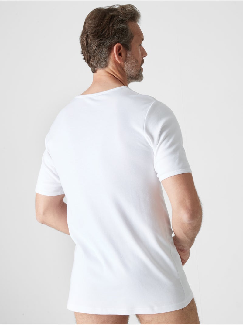 Lot 2 maillots de corps chauds col rond - DAXON Blanc Blanc - Kiabi