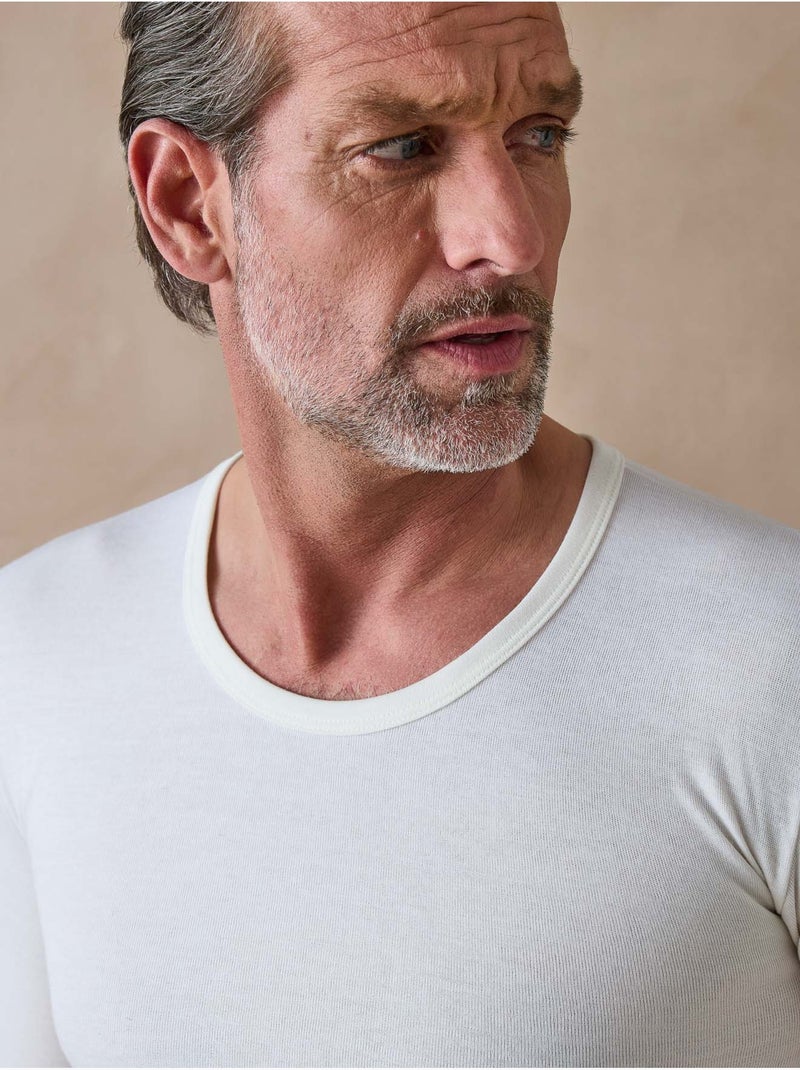 Lot 2 maillots de corps double face - DAXON Blanc Blanc - Kiabi