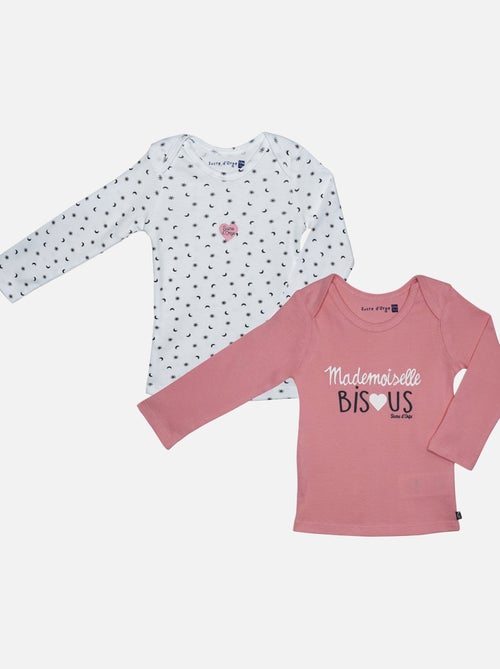 LOT 2 MAILLOTS DE CORPS FILLE FORSALEZIA - Kiabi