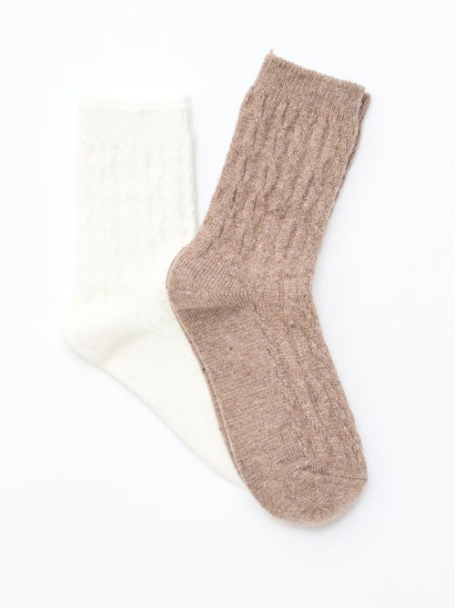 Lot 2 paires de chaussettes chaudes - Kiabi