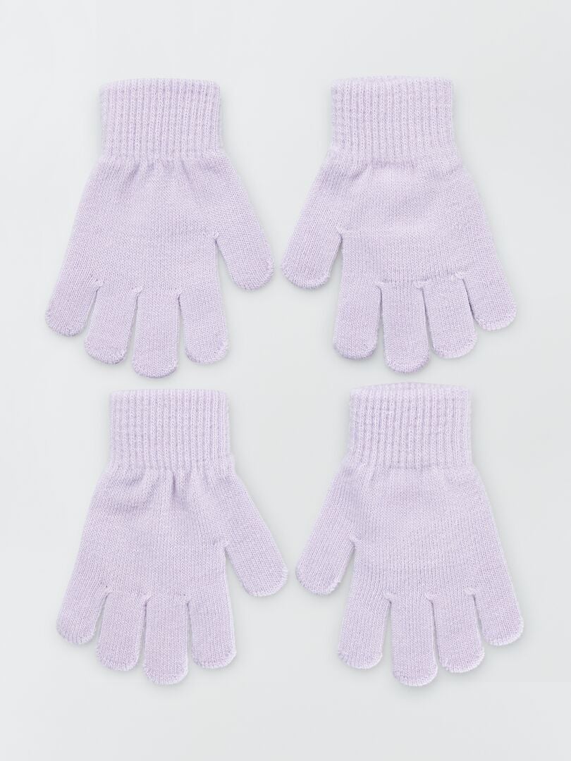 Lot de 2 paires de gants - blanc - Kiabi - 3.00€
