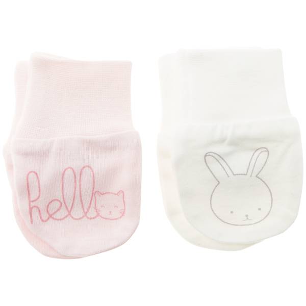 Lot 2 Paires De Moufles Eco Conception Bebe Garcon Rose Pale Kiabi 3 00