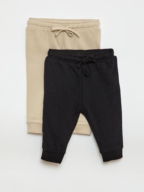 Lot 2 pantalons jogging en french terry - Kiabi