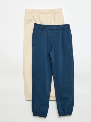 Lot 2 pantalons joggings en molleton
