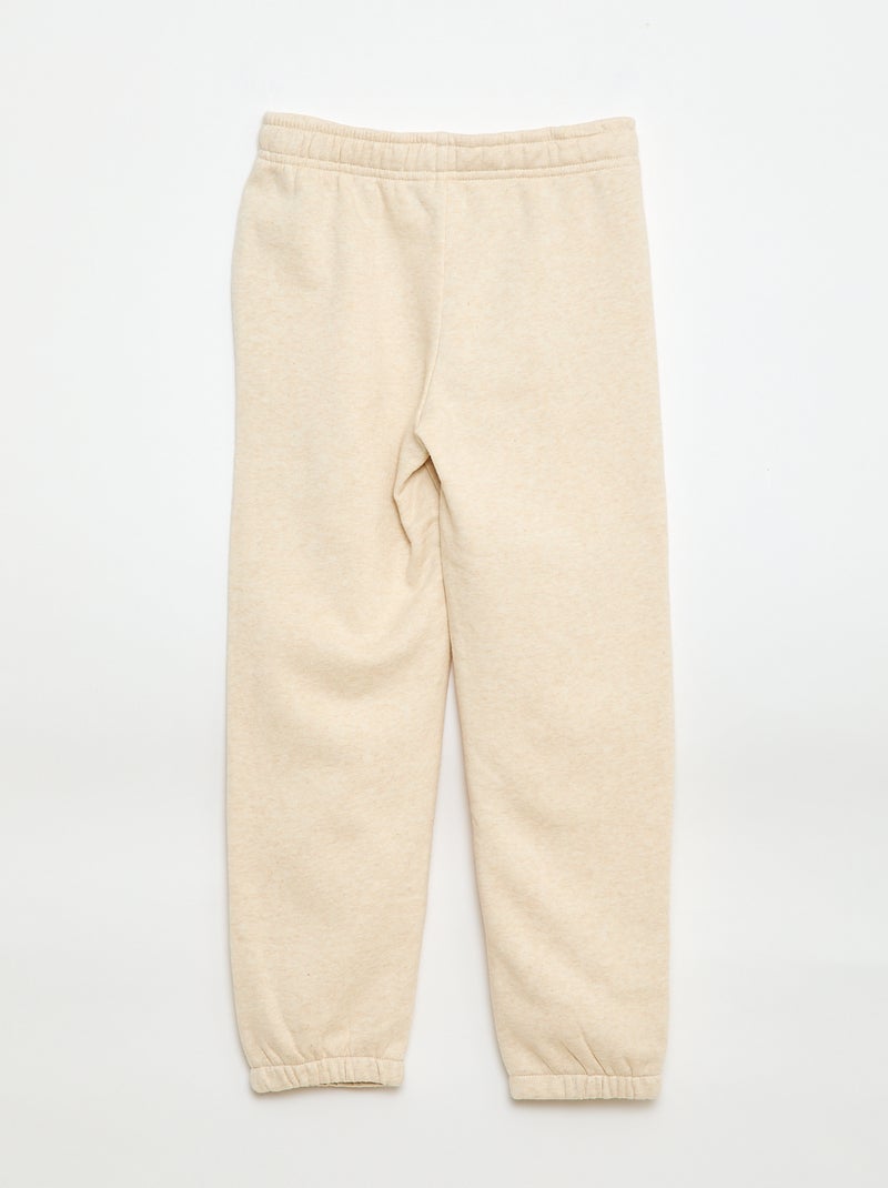 Lot 2 pantalons joggings en molleton Beige/Bleu - Kiabi