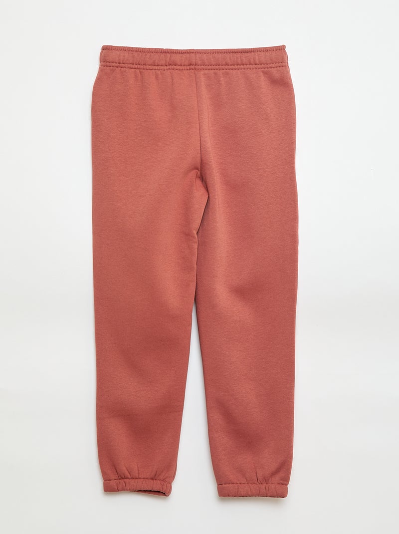 Lot 2 pantalons joggings en molleton Bleu/marron - Kiabi