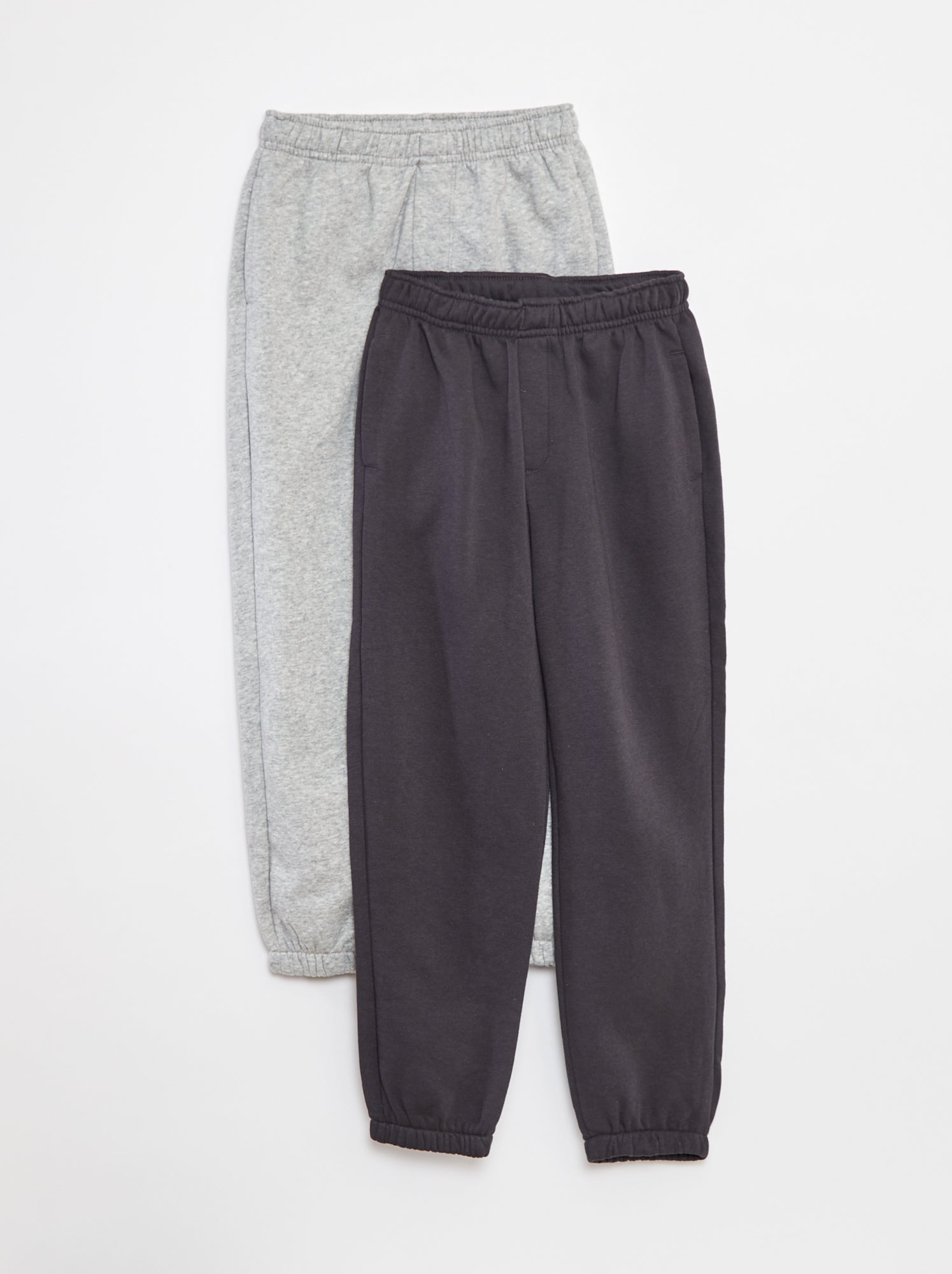 Lot 2 pantalons joggings en molleton