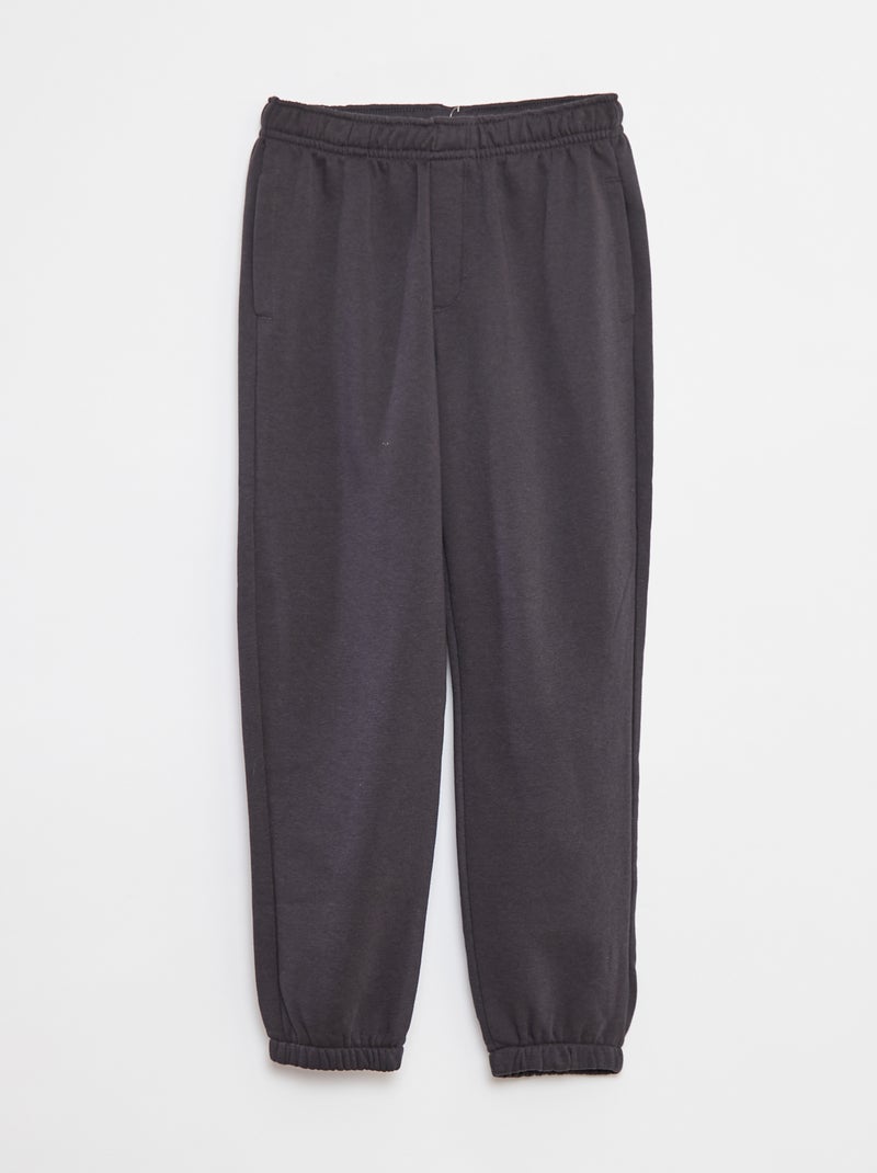 Lot 2 pantalons joggings en molleton Gris - Kiabi