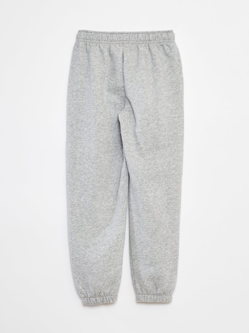 Lot 2 pantalons joggings en molleton Gris - Kiabi