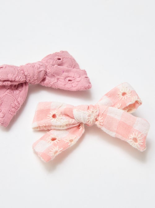 Lot 2 pinces croco à noeud - Kiabi