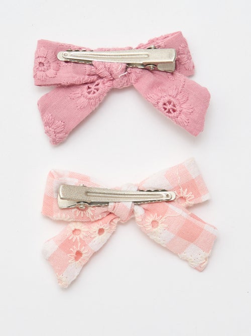 Lot 2 pinces croco à noeud - Kiabi