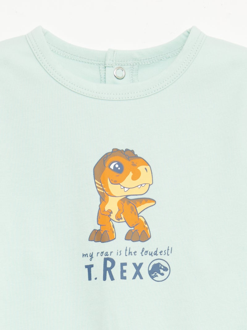 Lot 2 pyjamas 'Jurassic World' Vert - Kiabi