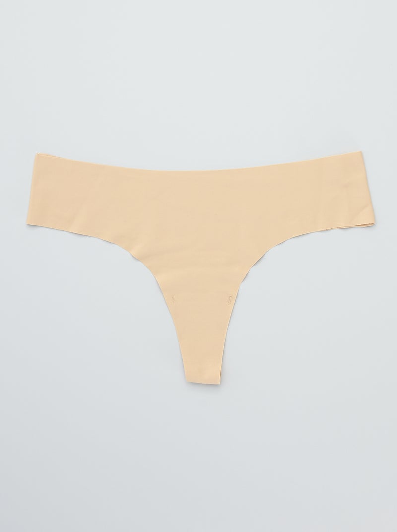 Lot 2 strings invisibles 'Bye Bra' Beige - Kiabi