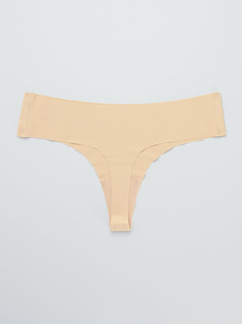 Lot 2 strings invisibles 'Bye Bra' Beige - Kiabi